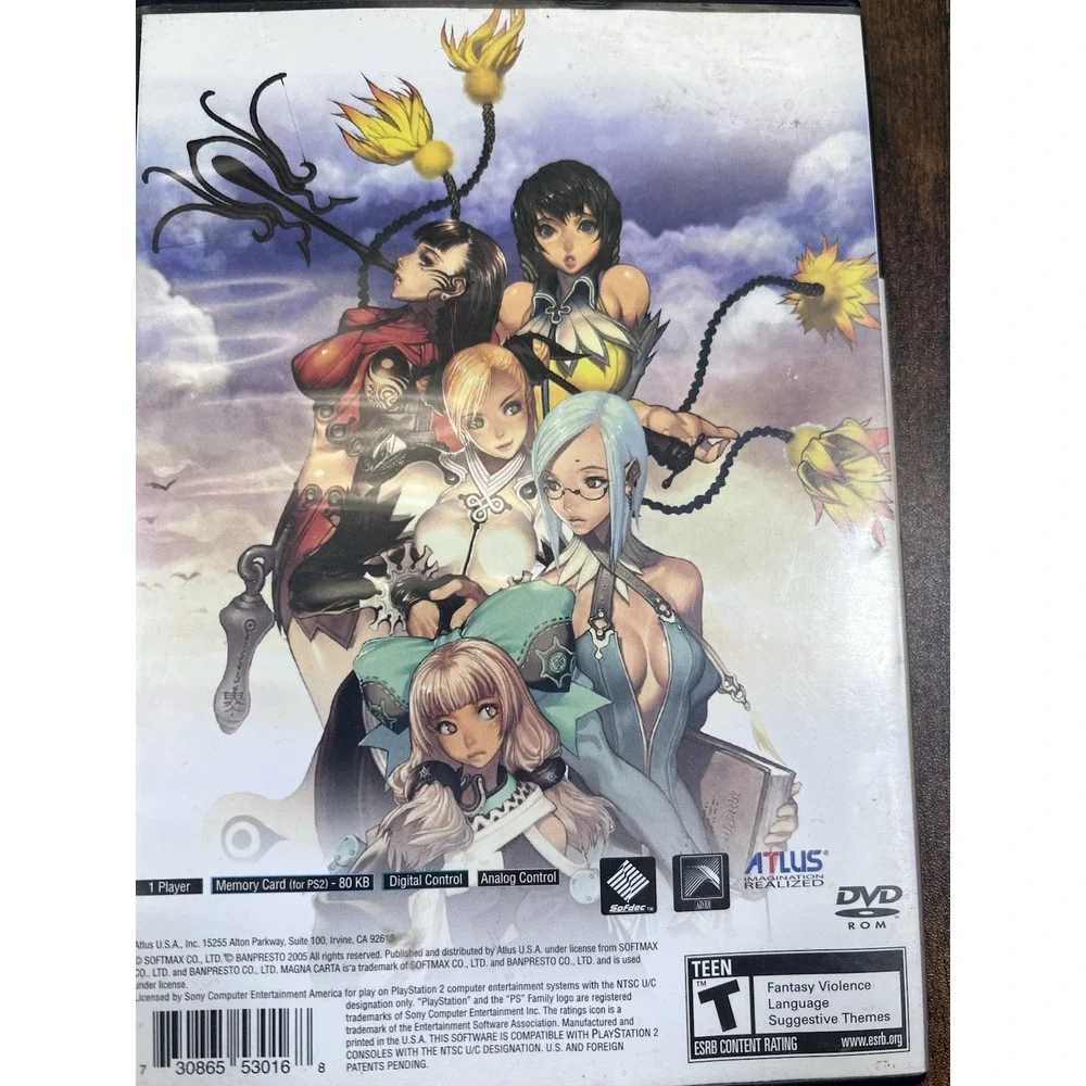 Magna Carta: Tears of Blood for the PlayStation 2 Complete With Strategy Guide